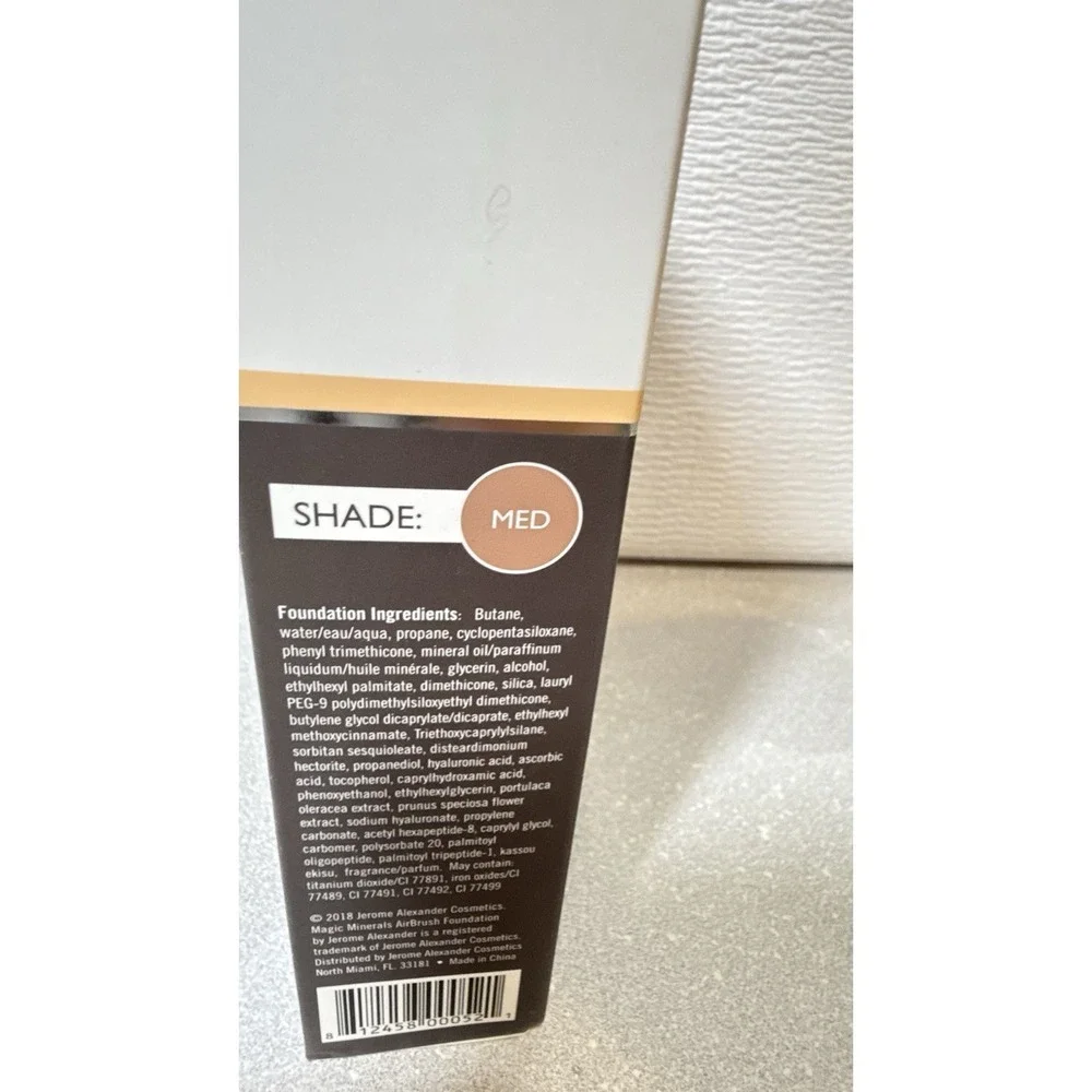 MagicMinerals Airbrush Foundation Spray Set Jerome‎ Alexander Kit Shade Medium